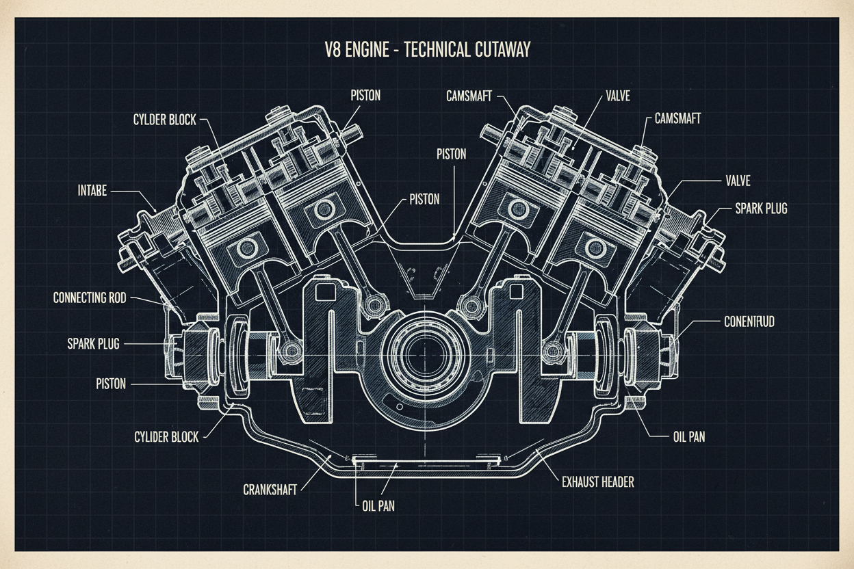 Anatomija Motora Automobila | Car Engine Anatomy – E-Book